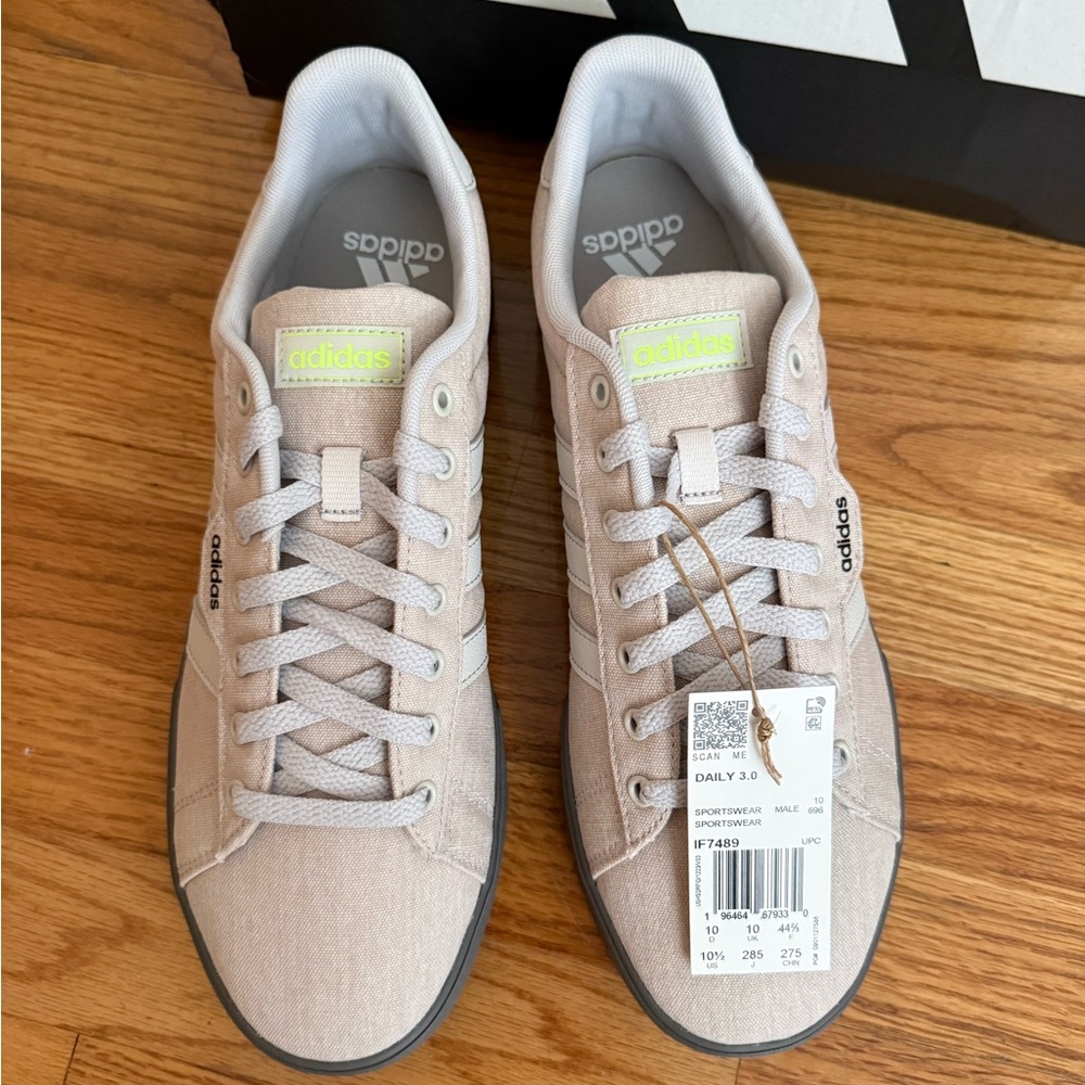 NWT Men’s Adidas 3.0 Sneakers Grey - Picture 2 of 5